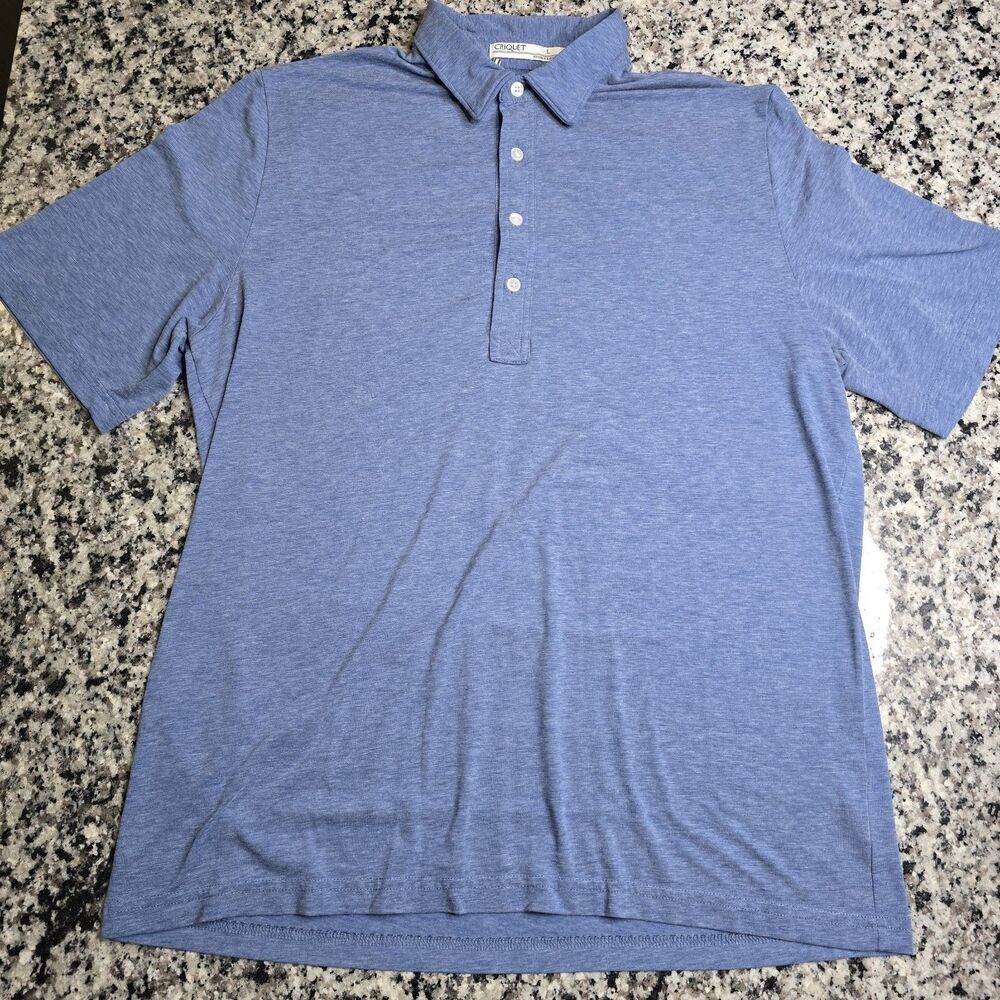Criquet Men's Large Blue Polo Shirt